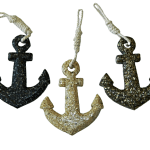 Anchor – crushed seashells and resin