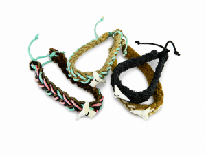Mako Shark Tooth Bracelet Leather CodeMS034