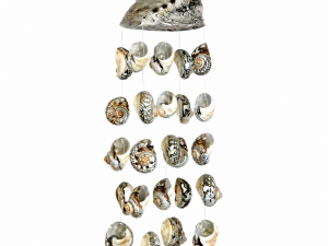 Wind Chime - Abalone Natural Polished Shell with Sarmaticus Natural Polished Shells CodeSC003