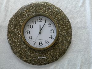 clock resin round Size39cm