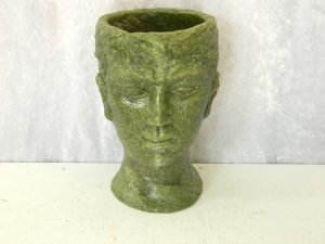 Man Head Planter Light Green Size23X14cm