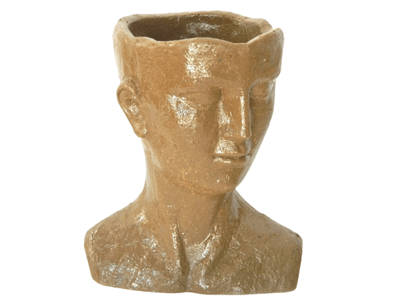 Isle of Man Planter M made with crushes sea shells