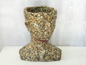 Isle of Man Planter M made with crushes sea shells
