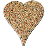 Mosaic Heart Size23cmX22cm