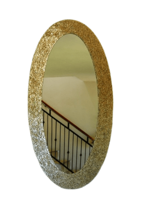 Mosaic Mirror Oval – Sea Shells