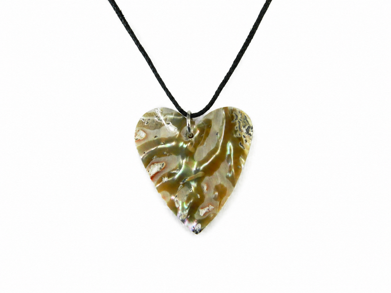 Necklace – Abalone Heart Shape CodeJN003