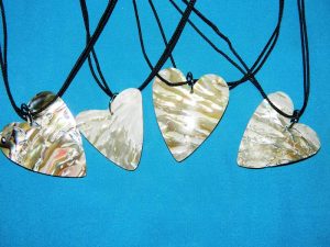 Sea Shell Necklace – Abalone Heart