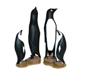 Penguin Mother and Child Statue