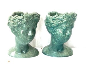 Head Planters Princess Size23cmX18cm Medium Green