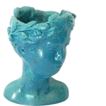 Head Planters Princess Size23cmX18cm Turquoise
