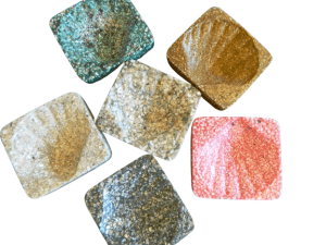 Soap Dish – crushed seashells and resin