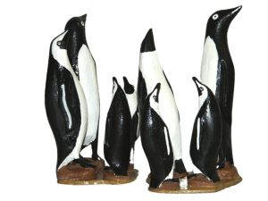 Penguin Family Statue