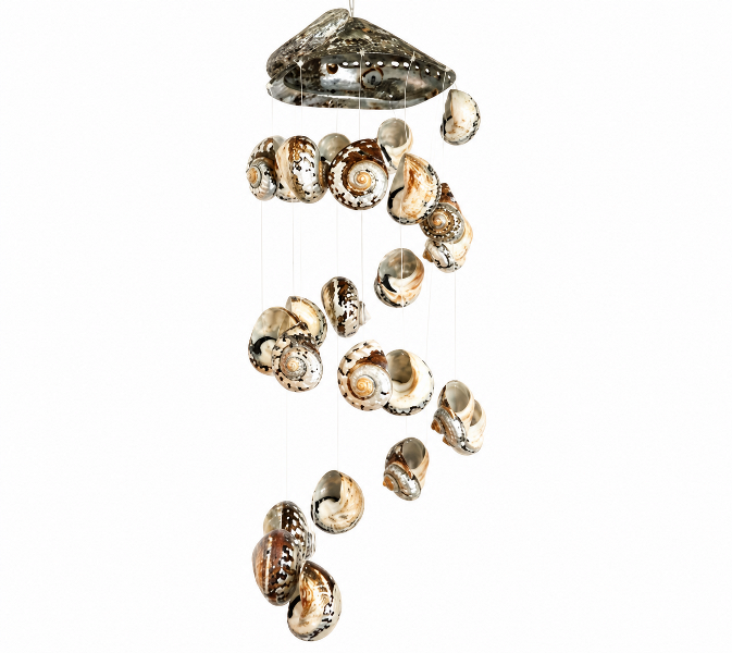 Wind Chime – Abalone Natural Polished with Sarmaticus Natural Polished Shells CodeSC037
