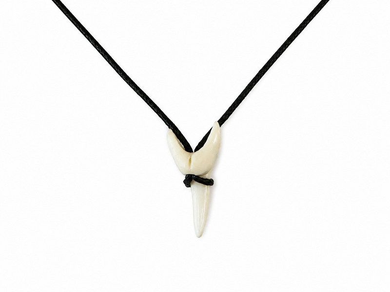 Mako Shark Tooth Necklace Cord Size 2.25-2.5 cm CodeMS008