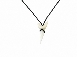 Mako Shark Tooth Necklace on Cord Size 2.5-2.75cm CodeMS053