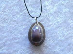 Sea Shell Necklace – Purple Top