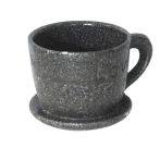 Planters -  Cup & Saucer Size10cmx15cm Black Mussel
