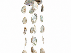 Wind Chime - Abalone Natural Polished Shell with Abalone Natural Polished Small Shells CodeSC001