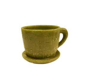 Planters - Cup & Saucer Size10cmX15cm Green