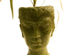 Man Head Planter green Size23X14cm