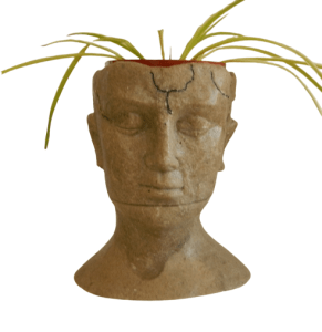 Isle of Man Planter small light brown / black