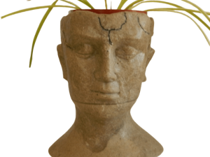 Isle of Man Planter small light brown / black