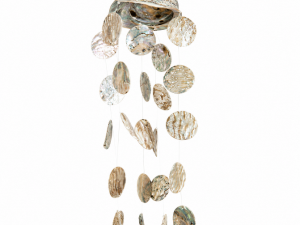 Wind Chime – Abalone Natural Polished Shell with Abalone Natural Polished Shell Disc Shape CodeSC012