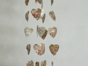 Chime – Abalone Hearts Shape Plett Red CodeSC076
