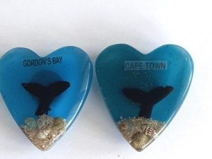 Magnet - Heart Whale Tail Blue CodeM238