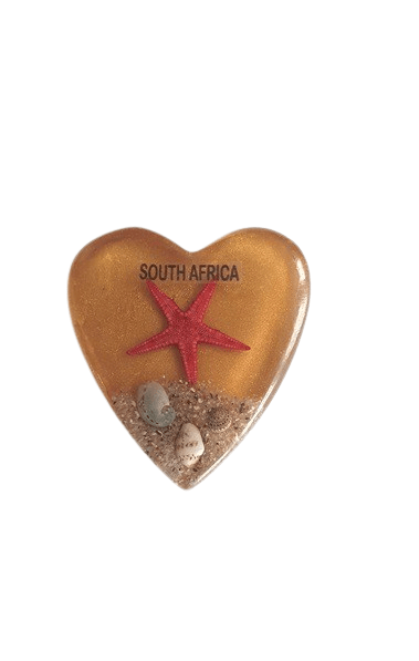 Magnet – Heart Starfish Bronze CodeM195