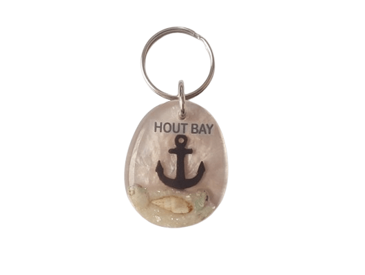 Keyring Oval Anchor Silver CodeKR070