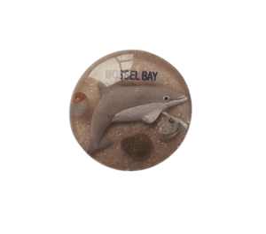 Magnet Round Dolphin Sand CodeM113