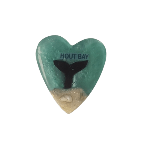Magnet – Heart Whale Tail Turquoise CodeM243