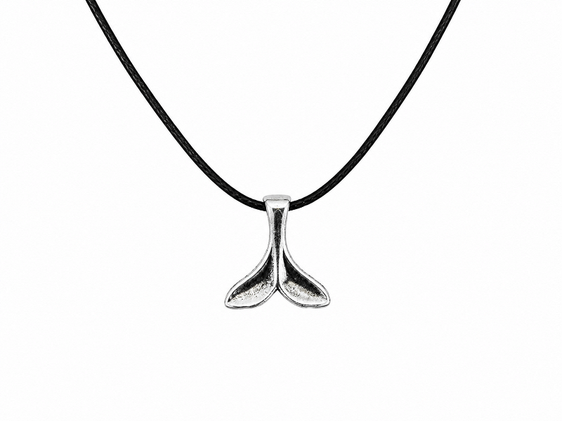 Necklace – Whale Tail on Cord CodeJN088