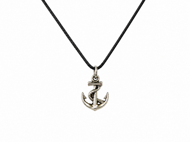 Necklace – Anchor on Cord CodeJN118