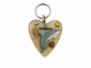 Key Ring - Heart Dolphin Code KR163