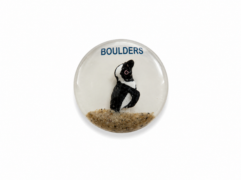 Fridge Magnet – Round Penguin CodeM144