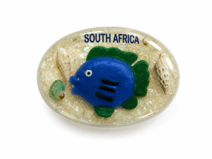 Fridge Magnet - Oblong Fish CodeM256