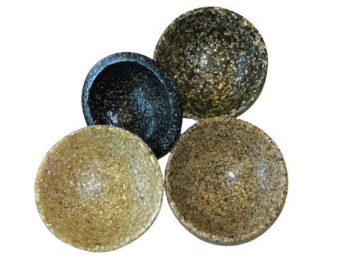 Bowl – crushed seashells and resin