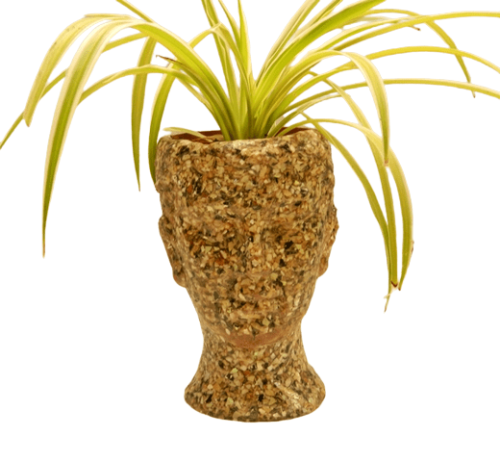 Man Head Planter Sarmaticus Thick Size23X14cm