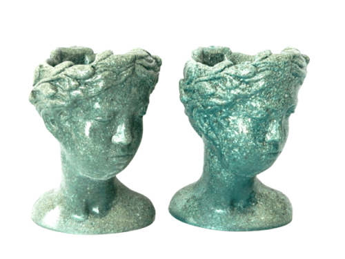 Head Planters Princess Size23cmX18cm Medium Green